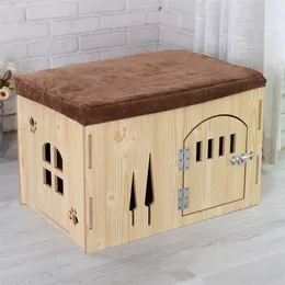 penne per canili Canili in legno con piano piatto Canili Soggiorno per interni Balcone Case per gatti Quattro stagioni Gabbia universale per cani per animali domestici Forniture per nidi 220912