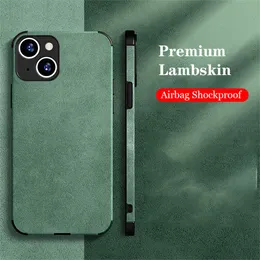 Оригинальные матовые кожаные чехлы для iPhone 13 12 11 Pro Max x xr XS 7 8 Plus Shockper Vintage Lombskin замша мягкая силиконовая крышка