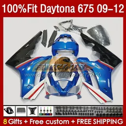 Injektionsmögelmässor för Daytona 675 675R 2009-2012 BODYS 150NO.19 DAYTONA675 09 10 11 12 BOODYWORT