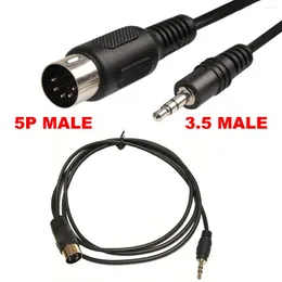 Lighting Accessories 1PCS 3.5mm Stereo Jack Audio Cable Din To 5 Pin MIDI Male Plug 50cm 1m 3m Extension Cord For Microphone Adapter