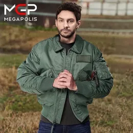 Mens jaquetas masculinas jaqueta de bombardeiro clássico Jackets leves de vôo quente e confortável resistente a água de fita vermelha capa de shirring 220912