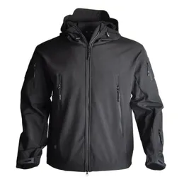 Mensjackor Mens Jacket Soft Shell Shark Skin Fleece vattentät vindtät vindbrytare Taktisk kappa för vandring camping jakt termisk hane 220912