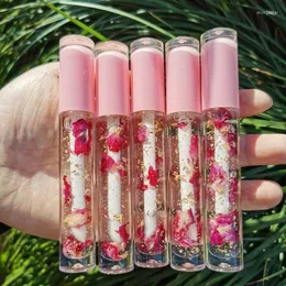 Lip Gloss 2022 Trending Private Label Vendor Clear Pink Tube Custom 24K Gold Plumping Vegan Moisturizing Wholesale Rose