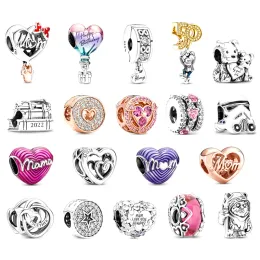 New Authentic Popular 925 Sterling Silver for Pandora Charm Bracelet Love Heart Eternal Charm for Women Wedding Original Fashion Jewelry Accessories