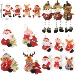 Juldekorationer leverantör för hemhängen navidad trädprydnader hängande docka hantverk dekor barn gåva 220912