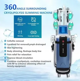 Прямой результат 5 обрабатывает 360 ° Cryo Slimming Cryolipolyse Машины жирные замораживание тонкой липолазерной кавитации RF Body Sculpt Cryo Lipolise Machine