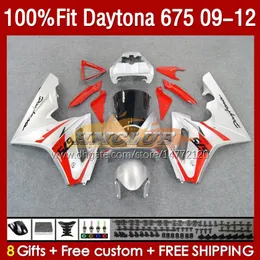 OEM Fairings Kit för Daytona 675 675R 09 10 11 12 BODY 150NO.58 DAYTONA675 2009 2010 2011 2012 Bodywork
