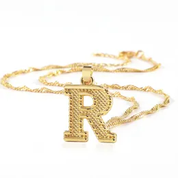 قلادة قلادة L inition inial for Women 26 Alphabet Chain Necklace من AZ 18K Gold Plated Name Charm Mens Sim Ffshop2001 Amxas