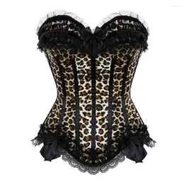 Bustiers korsetler seksi dantel trim yay saten ve Viktorya Overstust Corselet Lingerie üst vintage showgirl gövde şekillendirici S-6XL