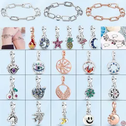 New popular 925 sterling silver charm silver silver ME series pandora bracelet women DIY jewelry fashion accessories gift