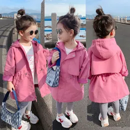 Jackor 1 10 år Spring Hoodies Sweatshirt For Girl Long Style Fashion Girls Bilder Birthday Present Windbreaker Ytterkläder 220912