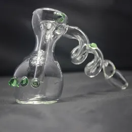 Hammer Style Basic Bubbler Smoking Pipes Water Pipe Hand Pipe Mini Glass Bongs Smooth Good Hit
