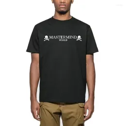 Camisetas para hombre 22SS de alta calidad para hombres y mujeres, camiseta estilo Mastermind Japana, calavera oscura, OversizeMMJ, algodón de manga corta