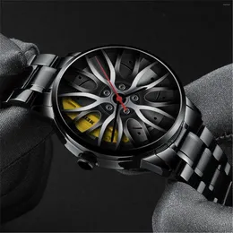 機械式のメンズでいっぱいの腕時計時計カジュアルな高級ステンレススチールバンドダイヤモンドウォッチアウトドアスポーツリロジデジタル
