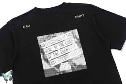 T-shirt Uomo Cav Empt Pronta Consegna Stock Unisex Nero Bianco Cavempt Ce t