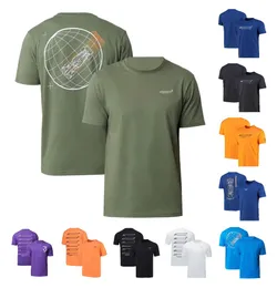 Fórmula 1 camisetas f1 camiseta logotipo da equipe masculina 3d impresso manga curta fãs de corrida verão respirável camiseta esportes de grandes dimensões