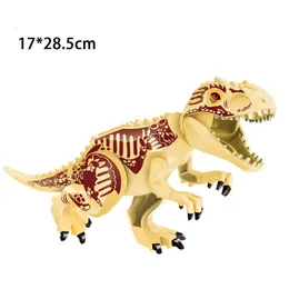 Blocos De Montar T-rex Verde Grande 28.5cm Desenho Animado