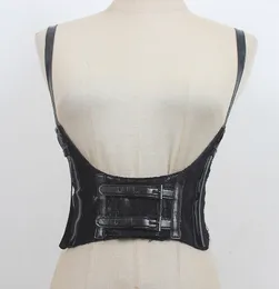 Uso externo Use tiras pretas Corset Posh Belt Decorative Punk Suspenders com Skirt Feminino Curdeira Elasta de Vesto