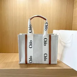 Luksusowa designerska torba torebki damskie WOODY Tote torebka na zakupy 37-29-8cm płótno hobo modna pościel duże torby plażowe torba podróżna na ramię torebki