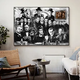 Canvas Painting Gangsters Godfather Goodfellas Movie Posters and Prints Wall Art Picture for Living Room Home Decor Cuadros NO FRAME
