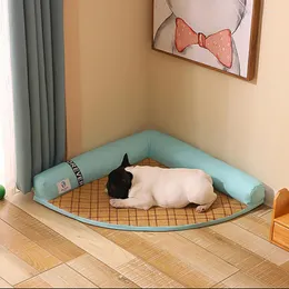 개집이 분리 가능한 개 여름 쿠션 매트 용품 매트리스 세탁 가능한 멋진 둥지 고양이 침대 부드러운 애완 동물 액세서리
