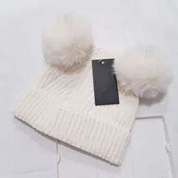 1 pz Inverno 3 colori ragazzo ragazze Moda berretto bambino Berretti Skullies Doppio berretto a maglia per capelli bambini Chapeu Berretti Cotone Berretto da sci tenere caldo Casual Unisex