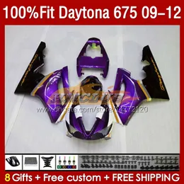 OEM Fairings For Daytona 675 675R 2009-2012 09 12 Bodywork 150No.115 Daytona675 2009 2010 2011 2012 Body Daytona 675 R 09 10 11 12 Injection mold Fairing purple stock