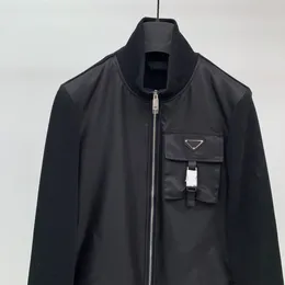 Herrjackor designer 2021 Autumn and Winter Luxury Mens Bomber Jackets Multi Pocket Stitching Stylish Stand Collar Windproof Casual Coat YHW6
