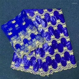 衣類生地到着ラインストーンで刺繍されたアフリカのバジンリッチ波ティスブロデリーアフリカンスイスギニアブロケード