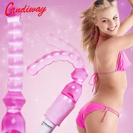 Beauty Items Candiway Low Noise Pull Beads wibrator 1AA masturbacja baterii wibracyjny g-spot stymulacji dorosych zabawki erotyczne dla kobiet