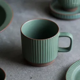 Tazze in stile giapponese ceramica latte caffè retrò caffetteria caffè espresso bevanda acqua tazza da tè semplice resistenza ad alta temperatura