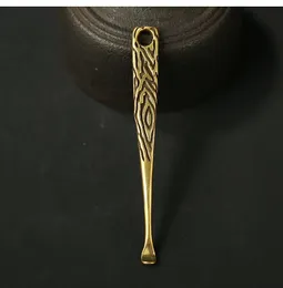 أدوات الشمع dabber metal brass mini dab tool stick ملعقة 72mm earpick الأذن منظف لتنظيف خزان vape جاف عشب جاف