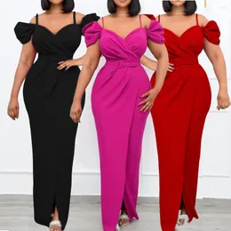 Ethnic Clothing MD Evening Dresses For Women Dinner Gowns African V-neck Bodycon Sexy Long Dress Wedding Party Outfits Tenue Africaine Femme