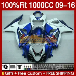 Injection Fairings For SUZUKI GSXR-1000 K9 GSXR 1000 CC 151No.30 GSXR1000 09 10 11 12 13 14 15 16 1000CC 2009 2010 2011 2012 2013 2014 2015 2016 OEM Fairing Factory Blue