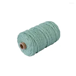 Klädgarn mm x 100 m dyi macrame chenille anti-pilling sammet polyester blandad bomull handstickning tråd för hantverksscarf