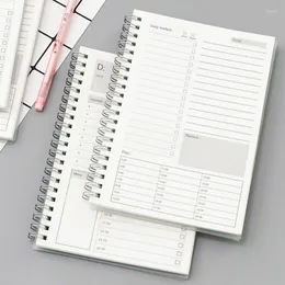 188x130 mm Transparent / Kraft Cover Notebook Weekly Planner Study Journal Uwaga Książka Diary Buck List Notatnik Carnet A5