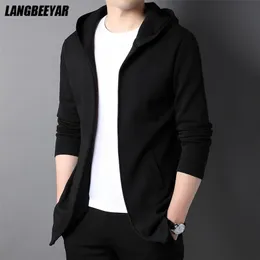 Men's Jackets High End Brand Designer Casual Fashion Stand Collar Korean Style Zipper For Solid Color Hooded Coats Clothes 220913