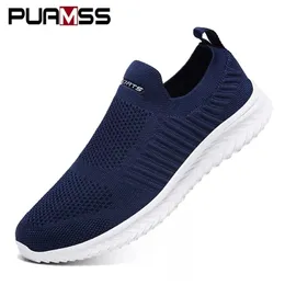 Dress Shoes Men Vulcanize Mesh Lightweight Comfortable 's Sneakers Autumn Fashion Slip On Flats Male Loafers 220913