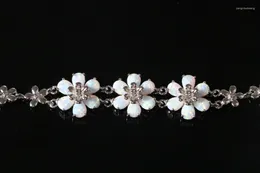 Charm-Armbänder JLB-100, Blütenblatt-Opal, hochwertiger Damenschmuck, Geschenk
