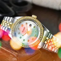 Frauen der M￤nner ber￼hmte Designerwache Quarz importierte Bewegung Uhr 40mm Classic Edelstahlg￼rtel Wasserdichte Glasspiegel Diamanten Luxusgeschenke Armbanduhr