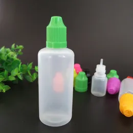 1000Pcs PE Eye Drop Plastic Empty Dropper Bottles 60 ml with ChildProof Caps