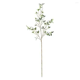 Kwiaty dekoracyjne rośliny symulacyjne Rośliny wodne liść sztuczny eukalytus zielone gałęzie 1pcs jedwabna tkanina dekoracja domu ficus longiflora