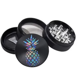 50mm Pineapple Dry Herb Tobacco Grinder smoking accessories Aluminum Crusher Metal Grinders With Matched Storage 45MM