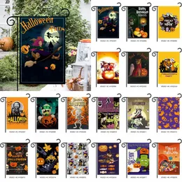 Флаги баннеров Halloweens Happy Halloween Garden Flag Frest Frestiv