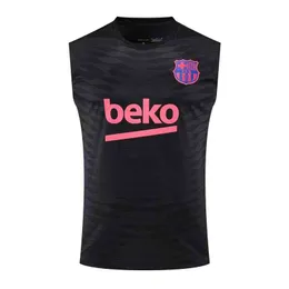 Conjuntos de futebol / Fatos de treino designer 22-23 coletes pretos Barcelona camisas roupas de treinamento de futebol adulto