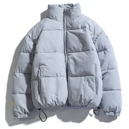Men's Down Parkas Winter Coat Warm Streetwear Cotton s Slim Male Jackets Windproof Padded Mens Clothing Drop 220913