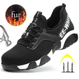 부츠 남자 스틸 발가락 작업 안전 신발 가벼운 통기성 반사 캐주얼 스니커즈 피어싱 여성 보호 48 220913