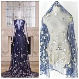 Roupas de tecido estrelas brilhantes de malha de lantejoulas brilhantes cor macia sólida para vestido de dança de casamento cortina de material diy