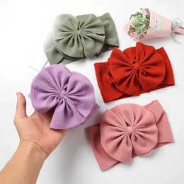 Übergroße Schleife Neugeborenen Stirnband Chaotisch Bowknot Baby Mädchen Headwrap Turban Elastisches Haarband für Kinder Haarschmuck Fotoprop