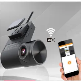 Dash Cam WIFI Bil DVR FULL HD 1080P Super Mini Bilkamera DVR Trådlös nattversion G-Sensor Driving Recorder Med Multi Country Voice